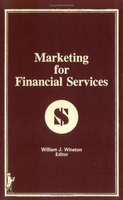 Cover of: Marketing for financial services