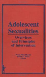 Cover of: Adolescent sexualities by Paula Allen-Meares, David A. Shore, editors.
