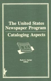 Cover of: United States Newspaper Program Cataloging Aspects