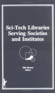 Cover of: Sci-tech libraries serving societies and institutes