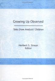 Cover of: Growing up observed: tales from analysts' children