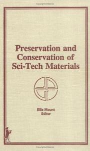 Cover of: Preservation and conservation of sci-tech materials | 