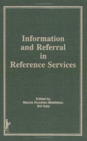 Cover of: Information and referral in reference services