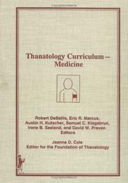 Cover of: Thanatology Curriculum: Medicine