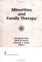 Cover of: Minorities and family therapy