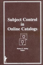 Cover of: Subject control in online catalogs