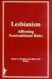 Cover of: Lesbianism: affirming nontraditional roles