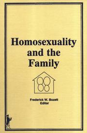 Cover of: Homosexuality and the family