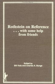 Cover of: Rothstein on reference- with some help from friends