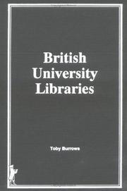 Cover of: British university libraries