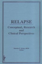 Cover of: Relapse: Conceptual Research and Clinical Perspectives