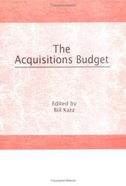 Cover of: The Acquisitions budget