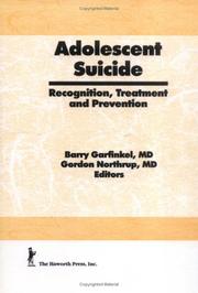 Cover of: Adolescent Suicide: Recognition, Treatment, and Prevention