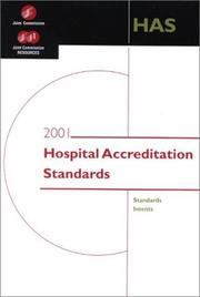 Cover of: 2001 Hospital Accreditation Standards (HAS)