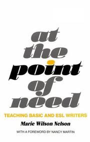Cover of: At the point of need by Marie Wilson Nelson