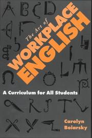 Cover of: The art of workplace English: a curriculum for all students