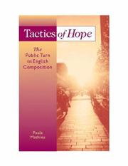 Cover of: Tactics of hope: street life and the public turn in English composition