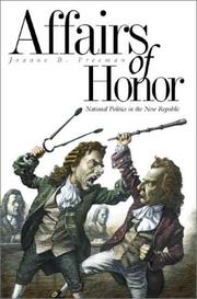 Cover of: Affairs of honor