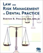 Cover of: Law and Risk Management in Dental Practice