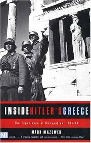 Inside Hitler's Greece by Mark Mazower