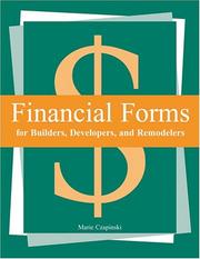 Financial forms for builders, developers, and remodelers by Marie Czapinski