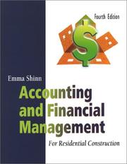 Accounting and Financial Management for Residential Construction by Emma S. Shinn