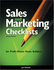 Sales and Marketing Checklists for Profit-Driven Home Builders by Jan Mitchell