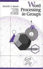 Cover of: Word processing in groups