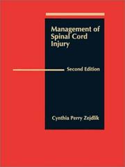 Cover of: Management of spinal cord injury by Cynthia Perry Zejdlik