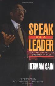 Cover of: Speak as a Leader