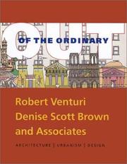 Cover of: Out of the Ordinary: Architecture/Urbanism/Design