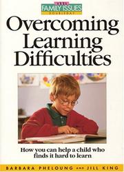Overcoming Learning Difficulti by Barbara Pheloung, J. King