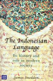 Cover of: The Indonesian Language by James N. Sneddon