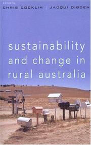 Cover of: Sustainability and change in rural Australia by edited by Chris Cocklin and Jacqui Dibden.