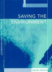 Cover of: Saving the environment: what it will take