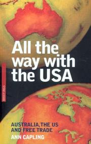 Cover of: All the Way With the USA: Australia, the U.s., And Free Trade (Briefings)