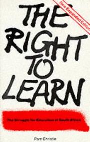 The right to learn by Pam Christie