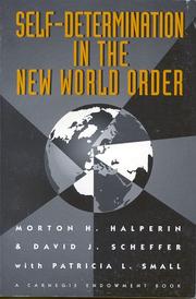 Cover of: Self-determination in the new world order