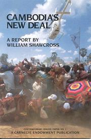 Cover of: Cambodia's new deal by William Shawcross