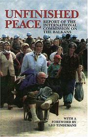 Cover of: Unfinished Peace: Report of the International Commission on the Balkans (Carnegie Endowment for International Peace)