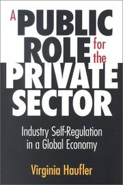 A Public Role for the Private Sector by Virginia Haufler