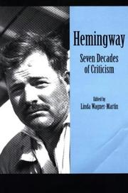 Cover of: Ernest Hemingway by Linda Wagner-Martin
