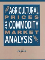 Cover of: Agricultural Prices and Commodity Market Analysis