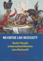 Cover of: No virtue like necessity by Jonathan Haslam