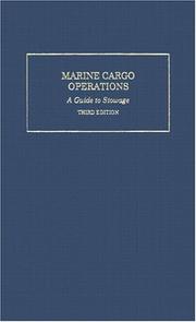 Cover of: Marine cargo operations: a guide to stowage