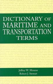 Cover of: Dictionary of Maritime & Transportaton Terms