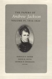 Cover of: The Papers of Andrew Jackson by Andrew Jackson, Harold D. Moser, David R. Hoth