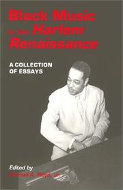 Cover of: Black music in the Harlem Renaissance: a collection of essays