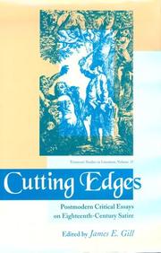Cover of: Cutting edges: postmodern critical essays on eighteenth-century satire