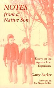 Cover of: Notes from a native son: essays on the Appalachian experience